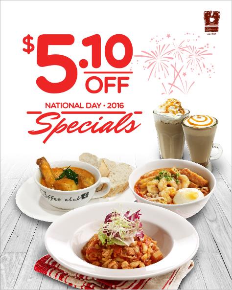 O'Coffee Club $5.10 Off Singapore National Day Promotion 1 to 31 Aug 2016 | Why Not Deals