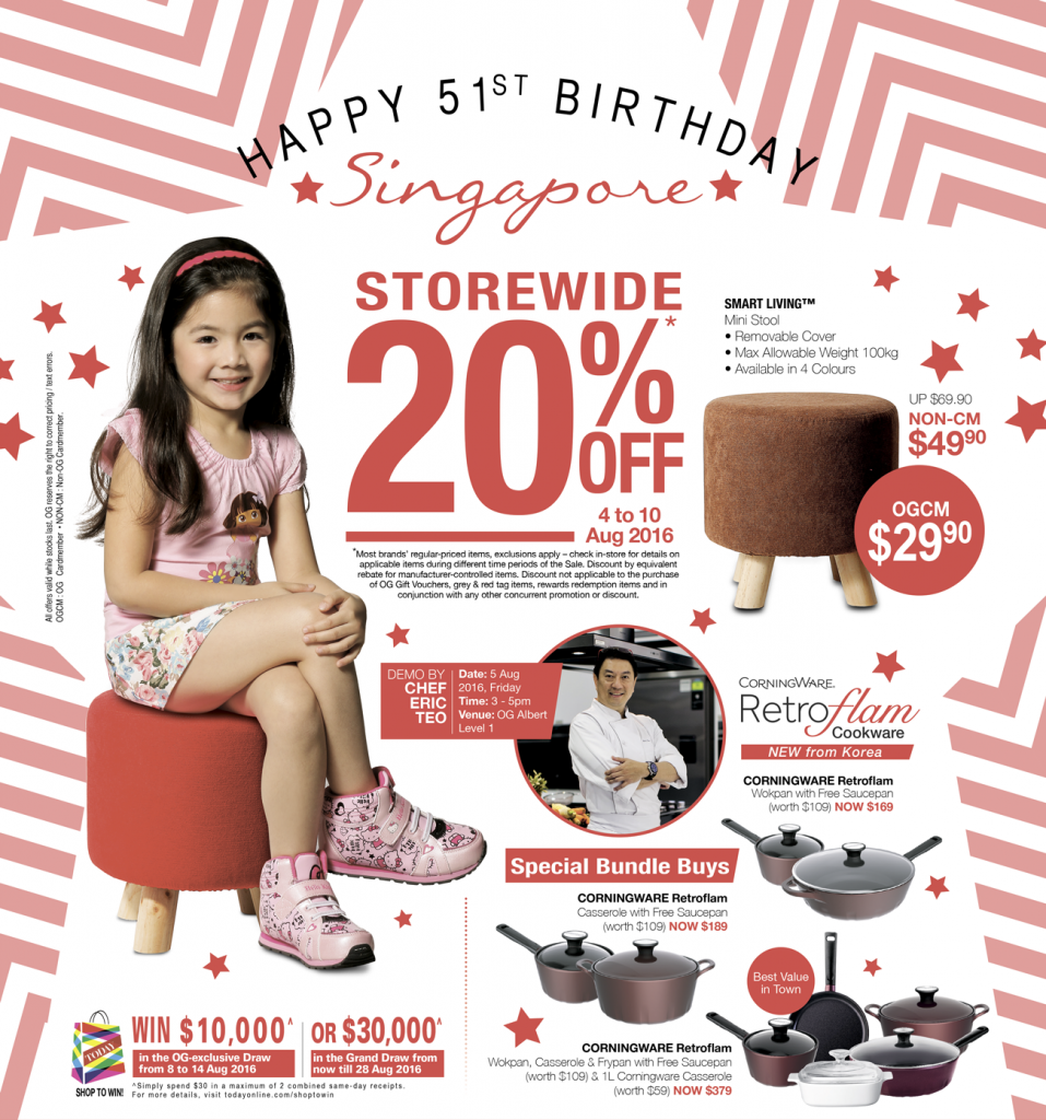 OG SG51 20% Off Storewide Singapore Promotion 4 to 10 Aug 2016 | Why Not Deals