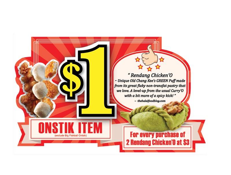 Old Chang Kee Singapore $1 Onstik Promotion ends 31 Aug 2016 | Why Not Deals