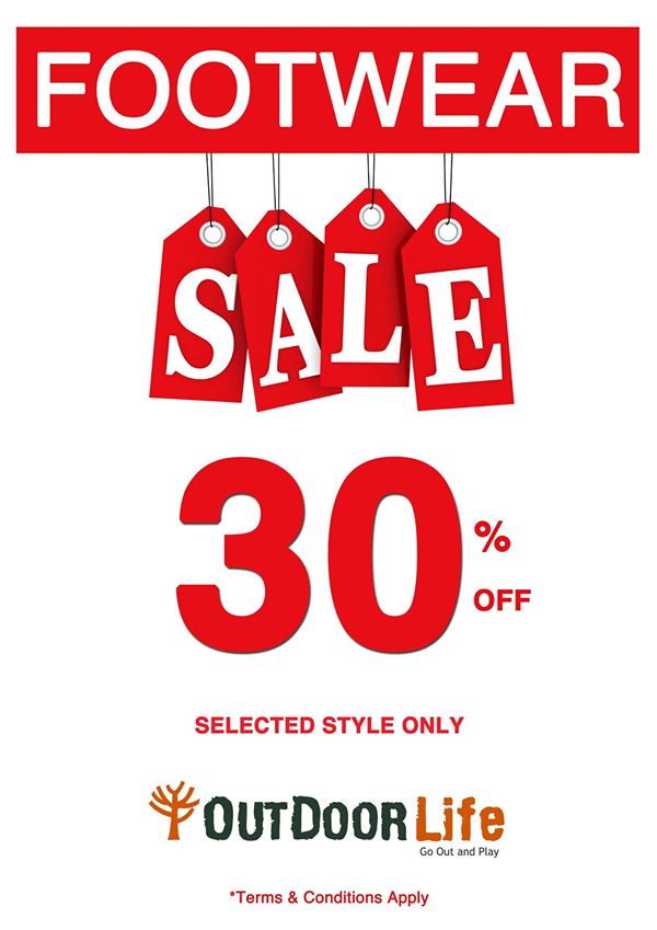 Outdoor Life Footwear Sale Singapore Promotion ends 31 Aug 2016 | Why Not Deals