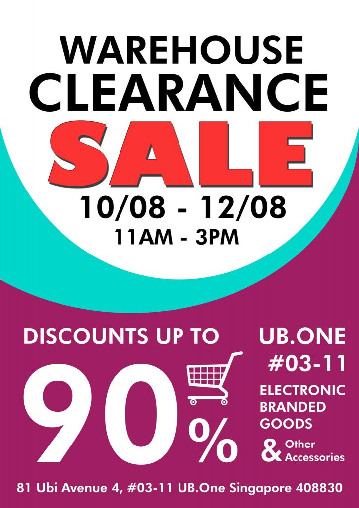Polaris Warehouse Clearance Sale Singapore Promotion 10 to 12 Aug 2016 | Why Not Deals