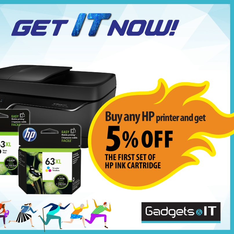 Popular Buy HP Printer & Get 5% Off Ink Cartridge Singapore Promotion ends 31 Aug 2016