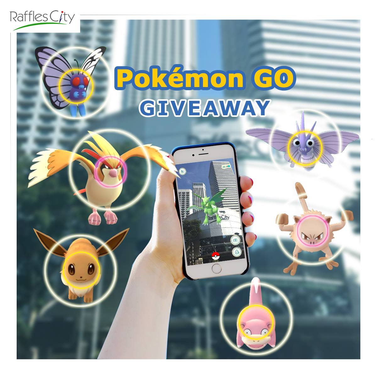 Raffles City Singapore Pokemon GO Giveaway Promotion 19 Aug to 1 Sep 2016