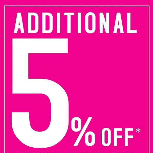 Sasa Singapore Weekend Additional 5% Off Promotion ends 29 Aug 2016