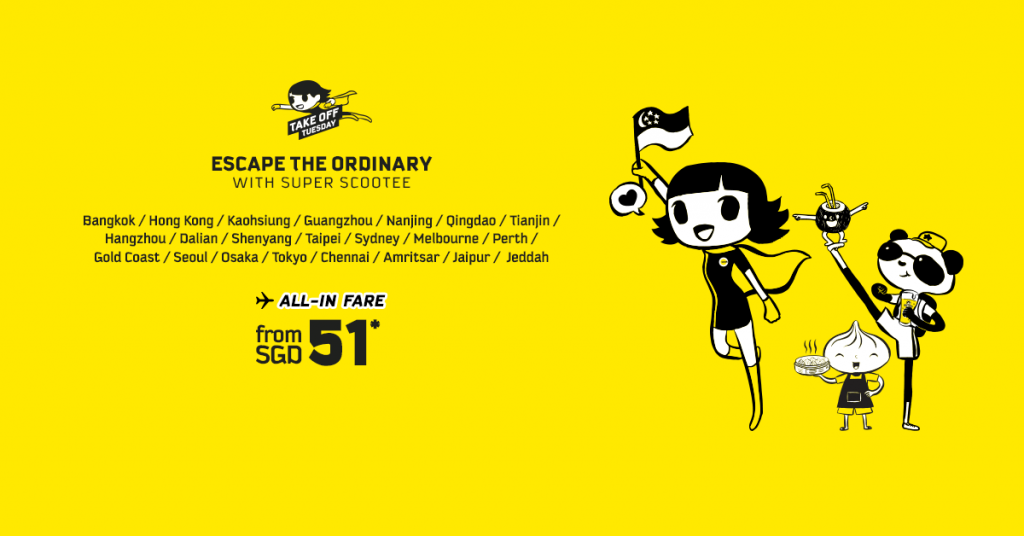 Scoot Singapore All-In Fare from  National Day | Why Not Deals
