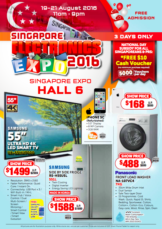 Singapore Electronics Expo 2016 Up to 95% Off Promotion 19 to 21 Aug 2016 | Why Not Deals