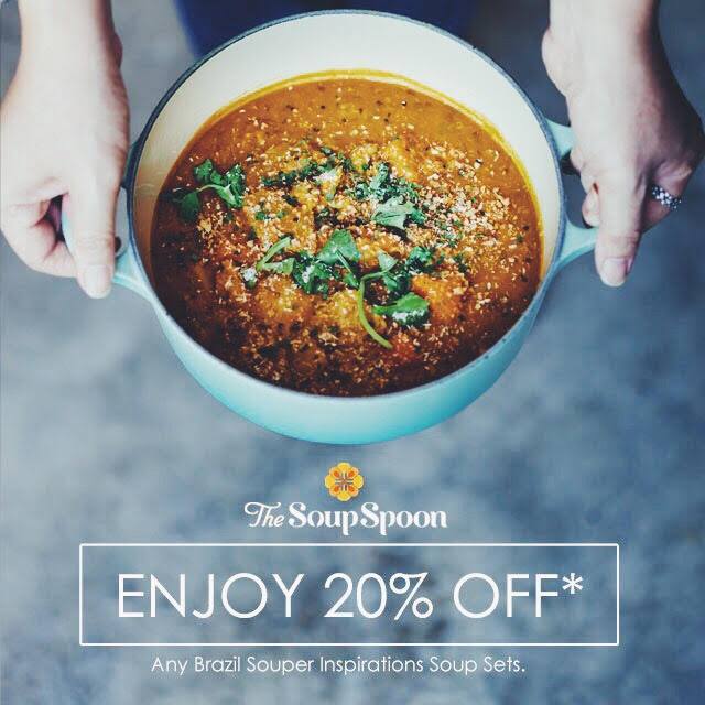 The Soup Spoon Singapore 20% Off Any Brazil Souper Inspirations Soup Sets Promotion 16 to 28 Aug 2016