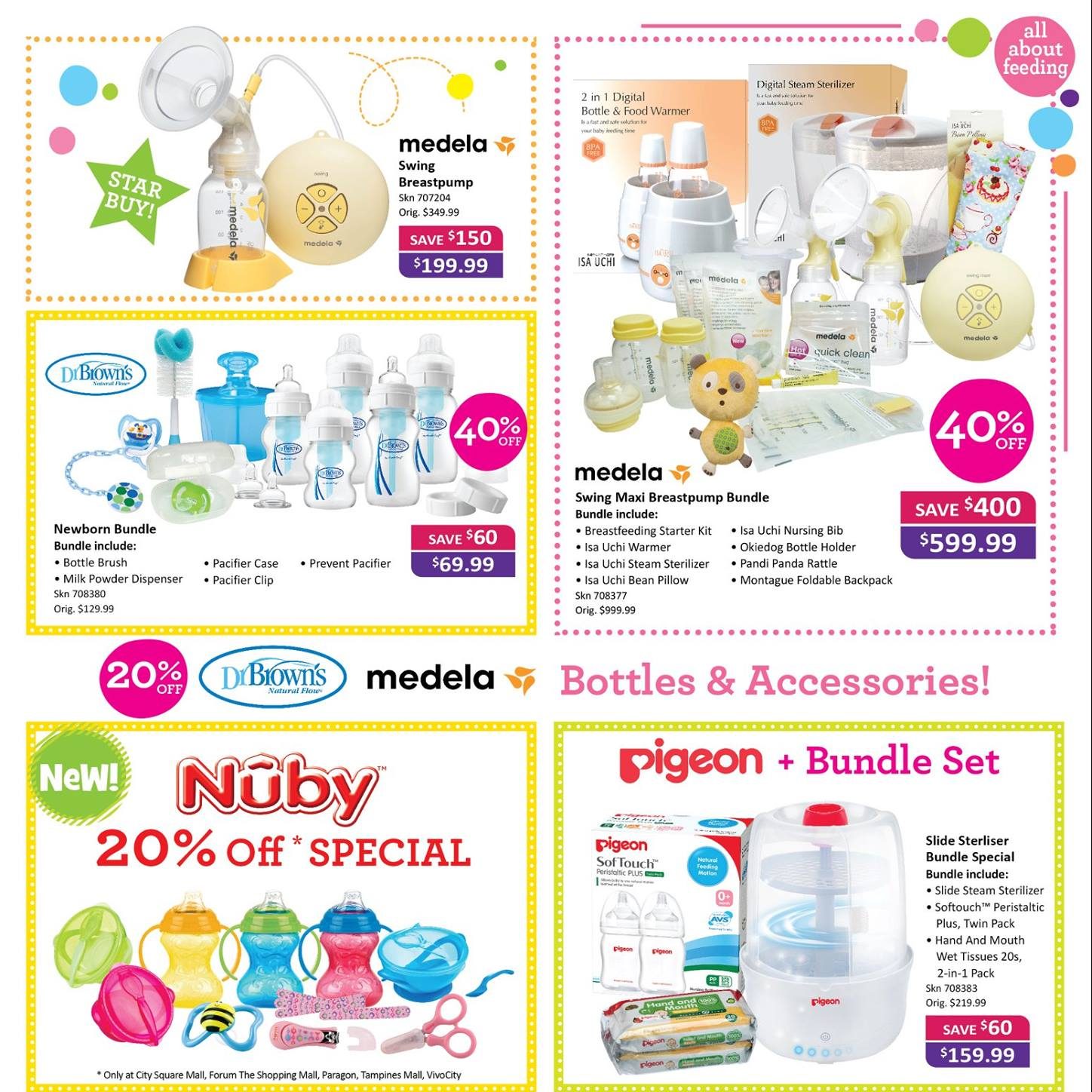 Toys “R” Us Singapore Save $400 on Medela Swing Maxi Breastpump Bundle Promotion ends 21 Aug 2016