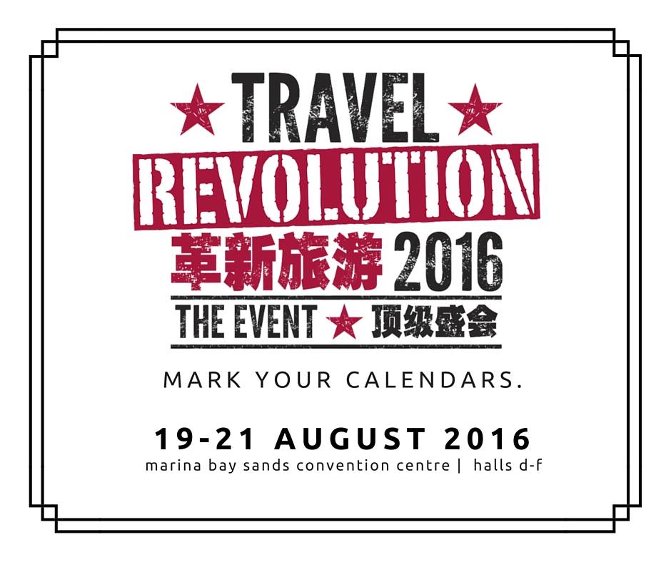 Travel Revolution 2016 The Event Singapore Promotion 19 to 21 Aug 2016 | Why Not Deals 2