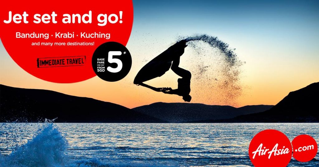 AirAsia Singapore Jet Set And Go $5 Sale Fares Promotion ends 4 Sep 2016 | Why Not Deals