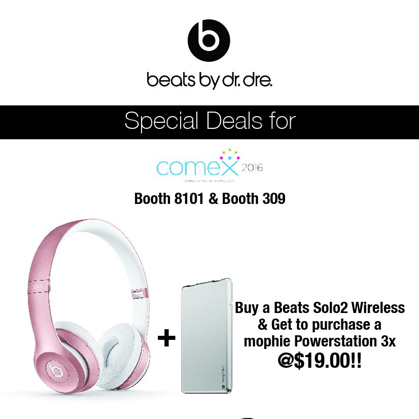 Beats by Dre Singapore COMEX Show Beats & Mophie Promotion 8 to 11 Sep 2016  | Why Not Deals