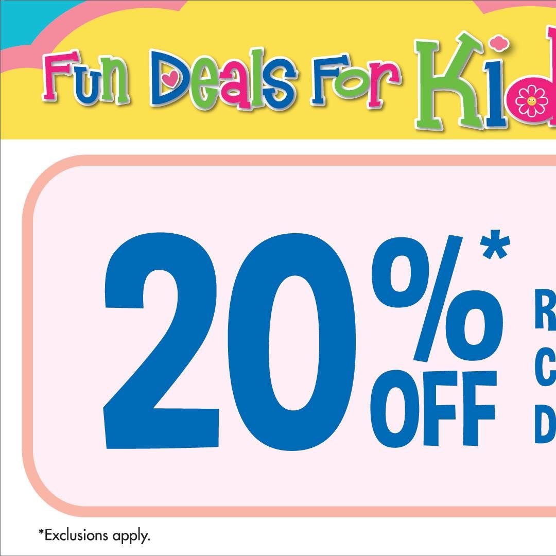 BHG Singapore 20% Off Regular Items at Children’s & Toys Department Promotion ends 12 Sep 2016