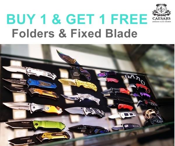 Caesars Singapore Buy 1 Get 1 FREE Folders & Fixed Blade Promotion ends 22 Sep 2016 | Why Not Deals