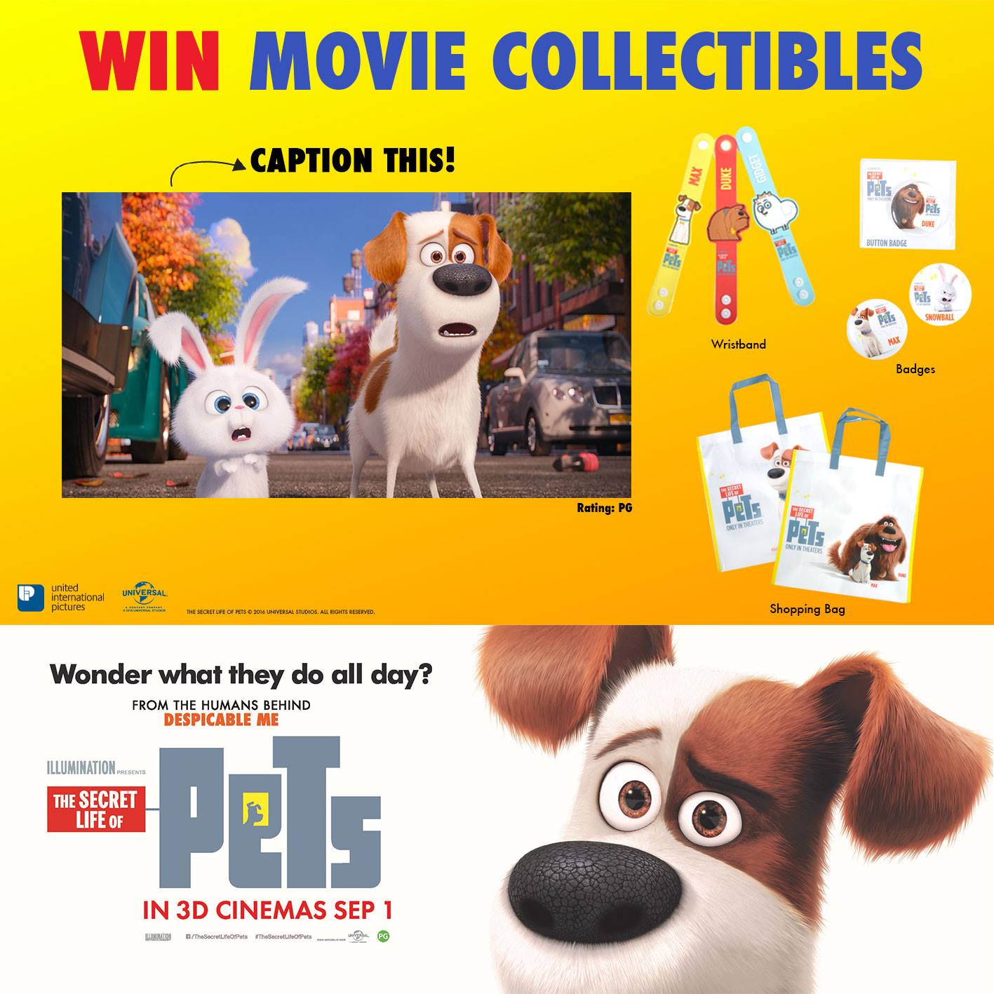 Cathay Cineplexes Singapore The Secret Life of Pets Facebook Contest ends 11 Sep 2016