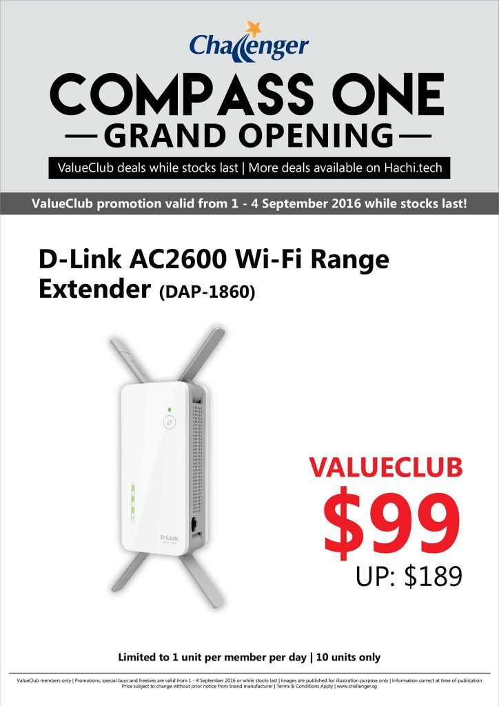 Challenger Singapore Compass One Grand Opening Promotion 1 to 4 Sep 2016 | Why Not Deals 3