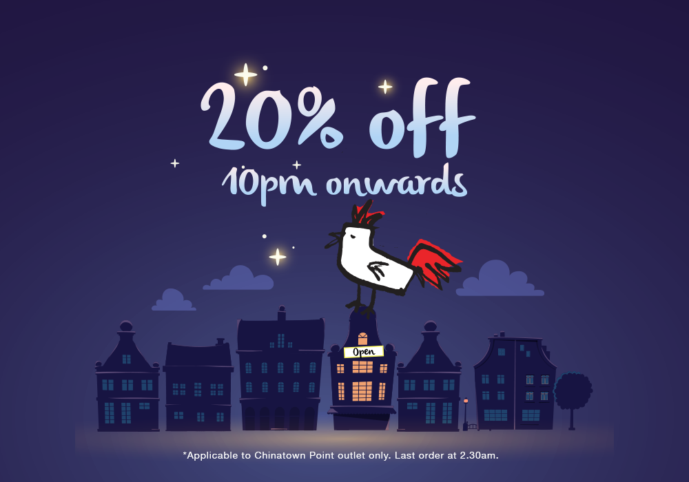 Chir Chir Singapore 20% Off Total Bill After 10pm Promotion ends 30 Sep 2016 | Why Not Deals