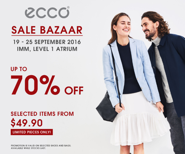 anekdote Lækker Spekulerer ECCO Singapore Outlet Sale Bazaar at IMM Up to 70% Off Promotion 19 to 25