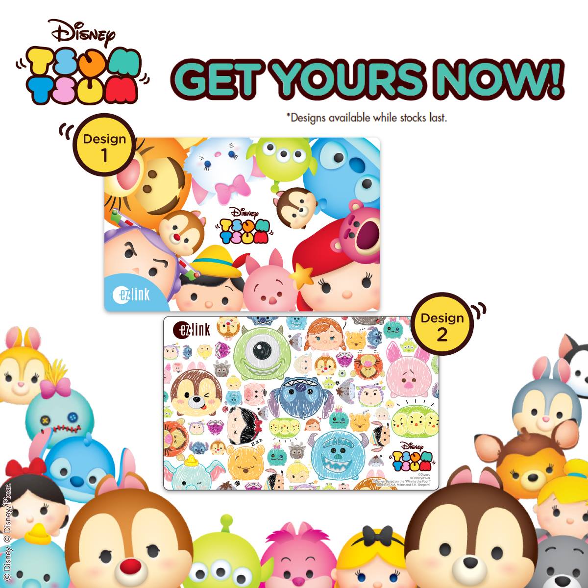 EZ-Link Singapore Disney Tsum Tsum Cards Sale Promotion 13 Sep 2016