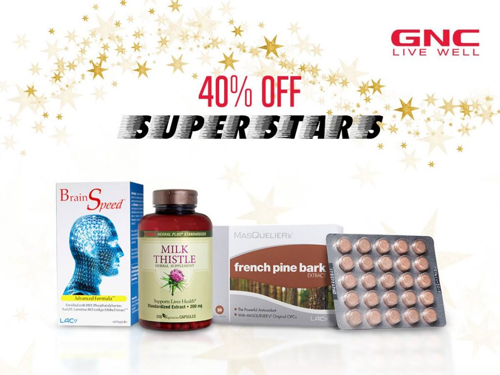 GNC Singapore Superstars of the Month 40% Off Promotion ends 30 Sep 2016 | Why Not Deals
