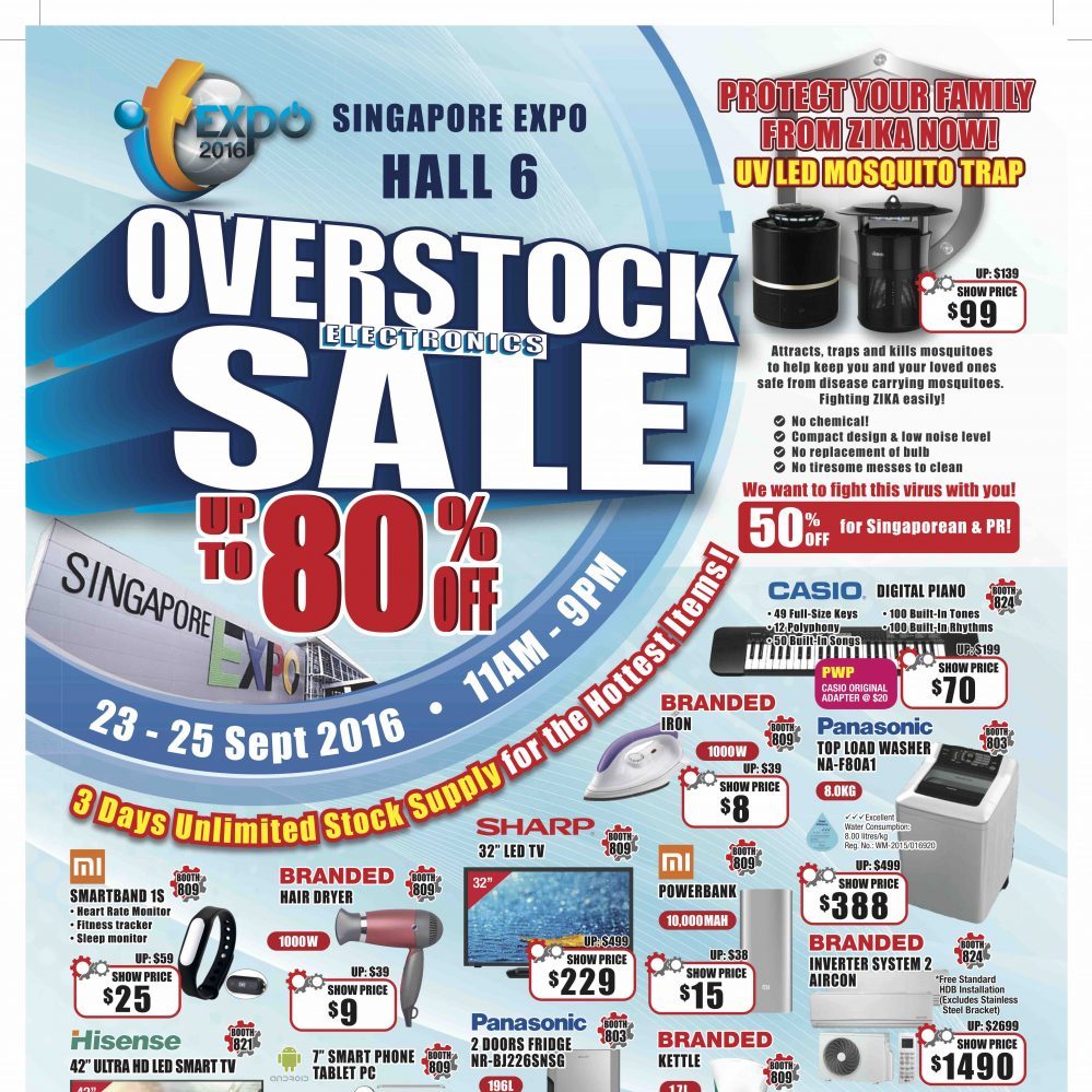 IT Expo Singapore Massive Discount Up to 80% Off Promotion 23 to 25 Sep 2016