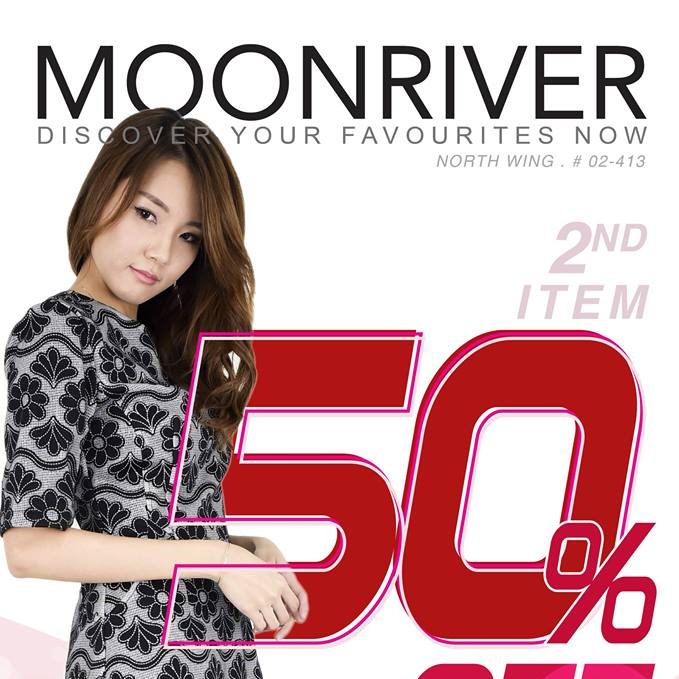 Moonriver Singapore 2nd Piece 50% Off Promotion While Stocks Last