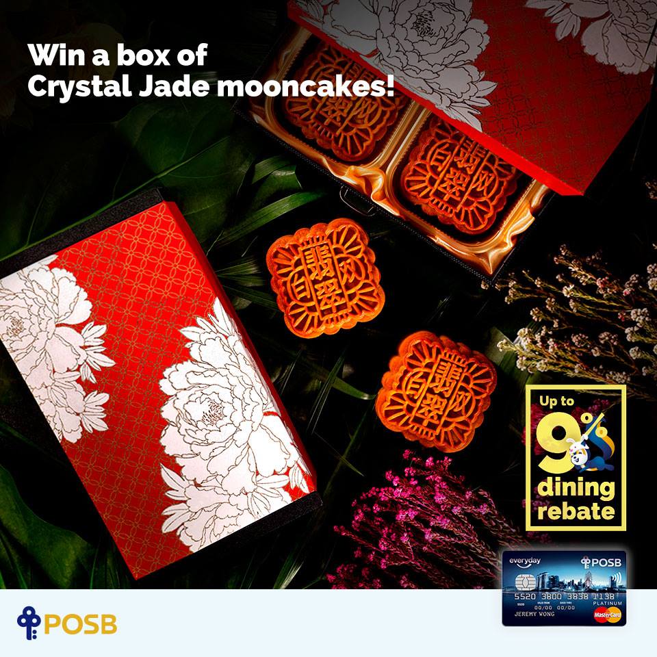 POSB Singapore Mid-Autumn Giveaway Crystal Jade Mooncakes Contest ends 2 Sep 2016