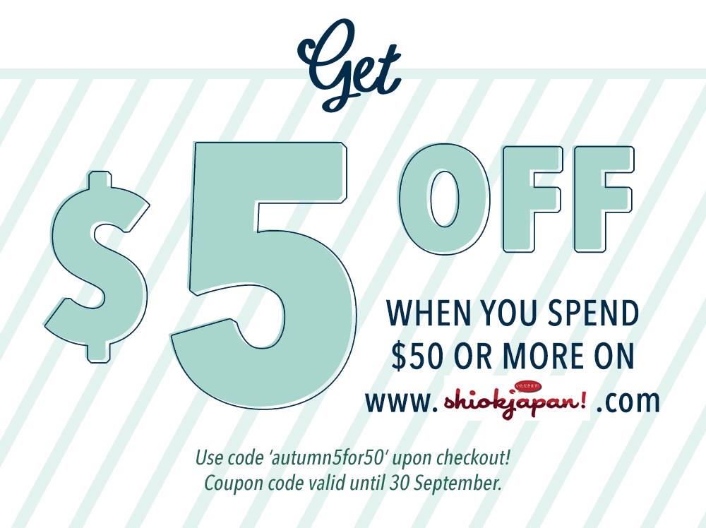ShiokJapan Singapore Spend $50 & Get $5 Off Promotion ends 30 Sep 2016 | Why Not Deals