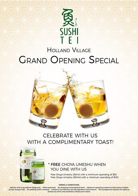 Sushi Tei Singapore Holland Village Grand Opening Special Promotion | Why Not Deals