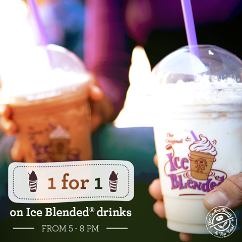 The Coffee Bean & Tea Leaf Singapore 1-for-1 Ice Blended Drinks 20th of the Month Promotion