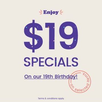 The Wallet Shop Singapore 19th Birthday $19 Special Promotion ends 30 Sep 2016