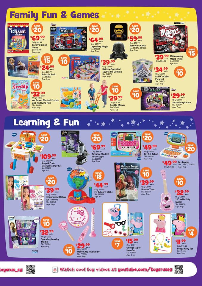 Toys "R" Us Singapore Star Card Offers Save Up to $1000 Promotion ends 31 Oct 2016 | Why Not Deals 2