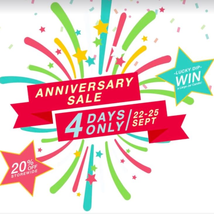 Yankee Candle Singapore 4-day Anniversary Sale Promotion 22 – 25 Sep 2016