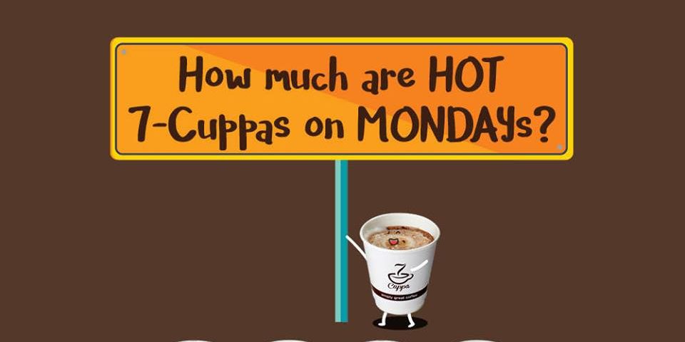 7-Eleven Singapore How Much Are HOT 7-Cuppas on Monday Contest 17 Oct 2016