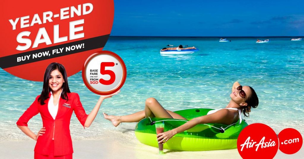 AirAsia Singapore Year-End Sale from $5 Promotion ends 16 Oct 2016 | Why Not Deals 1