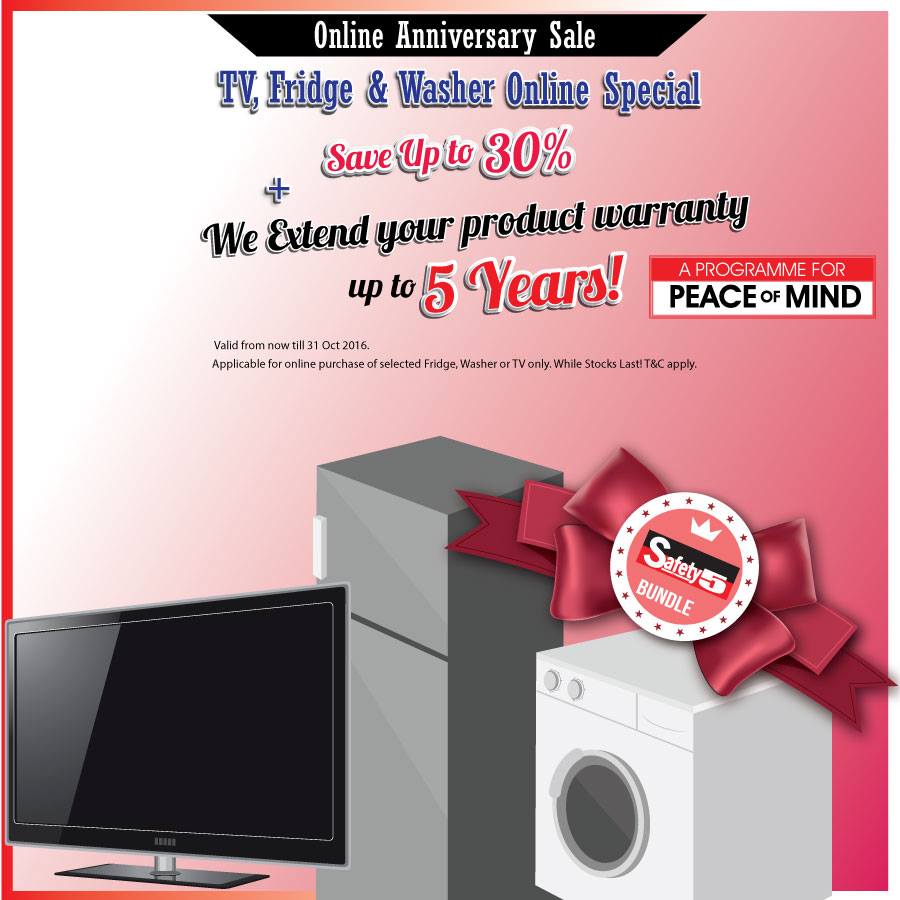 BEST Denki Singapore Online Anniversary Sale Up to 30% Off Promotion ends 31 Oct 2016 | Why Not Deals