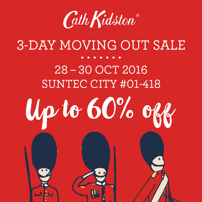 Cath Kidston Singapore Suntec City 3-Day Moving Out Sale Promotion 28-30 Oct 2016 | Why Not Deals