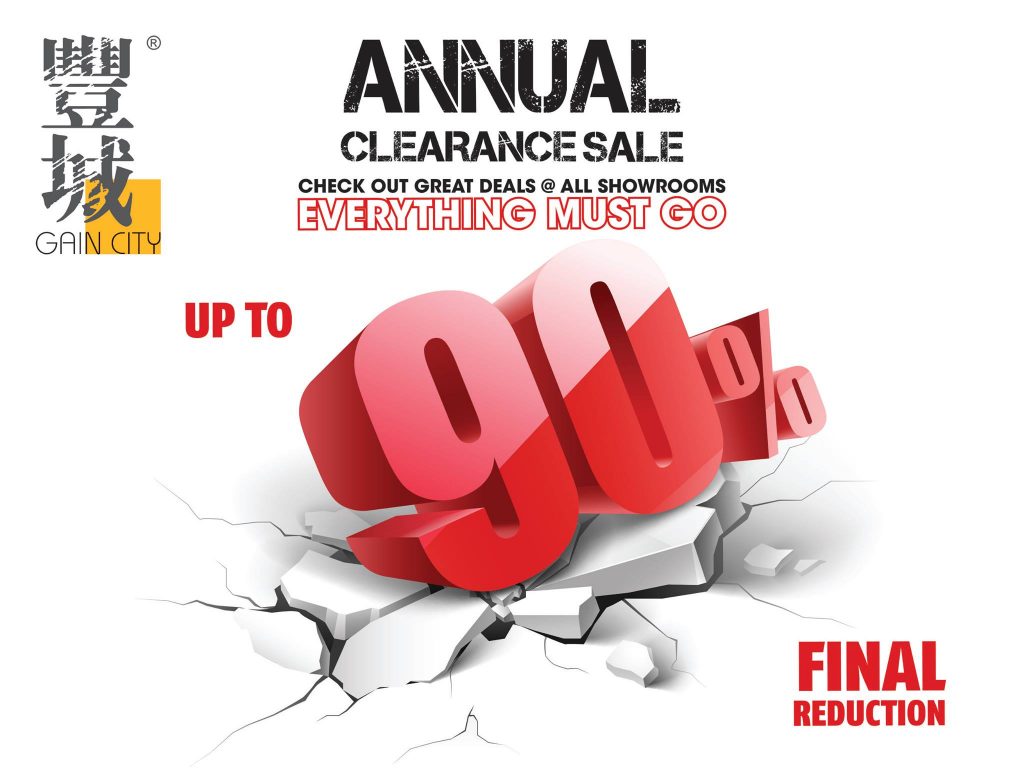 Gain City Singapore Annual Clearance Sale Up to 90% Off Promotion starts 30 Sep 2016 | Why Not Deals