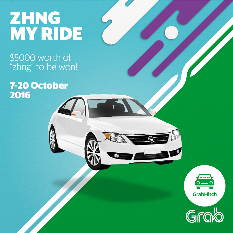 Grab Singapore GrabHitch Zhng My Ride $5000 Worth of Upgrades Contest 7-20 Oct 2016