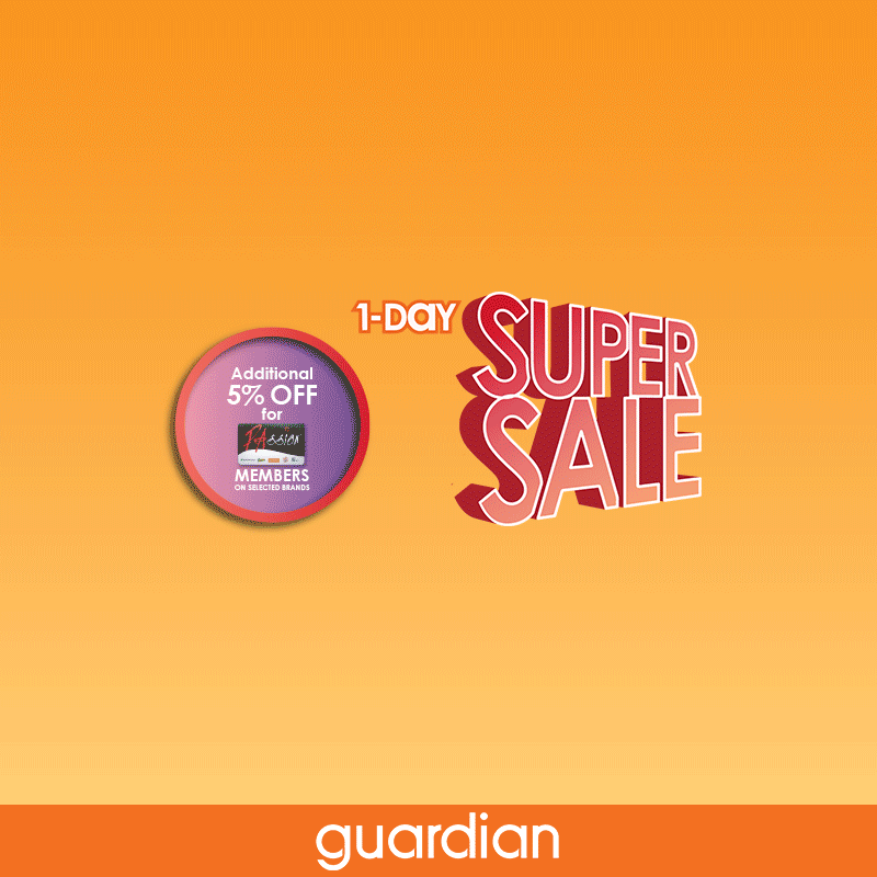 Guardian Singapore 1-Day Super Sale Up to 60% Off Promotion 26 Oct 2016 | Why Not Deals