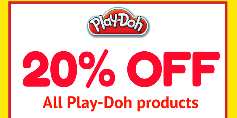 Hamleys Singapore 20% Off Play-Doh Products Storewide Promotion ends 30 Oct 2016