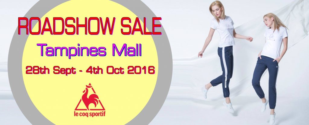 Le Coq Sportif Singapore Tampines Mall Roadshow Sale Promotion 28 Sep - 4 Oct 2016 | Why Not Deals