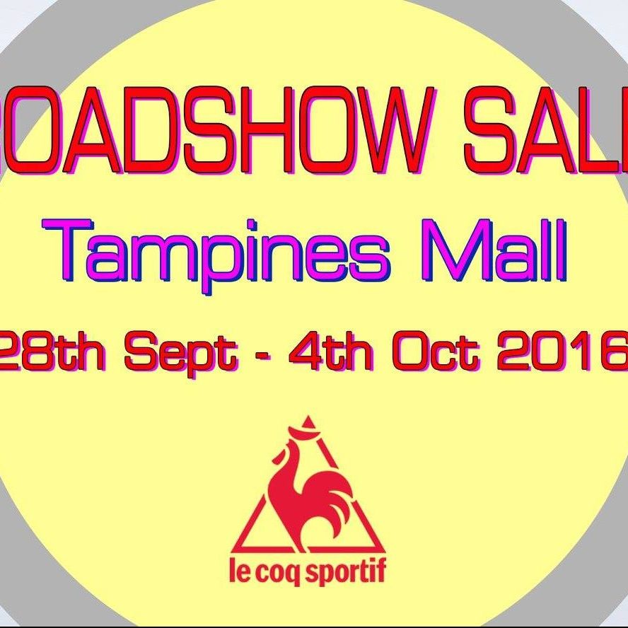 Le Coq Sportif Singapore Tampines Mall Roadshow Sale Promotion 28 Sep – 4 Oct 2016