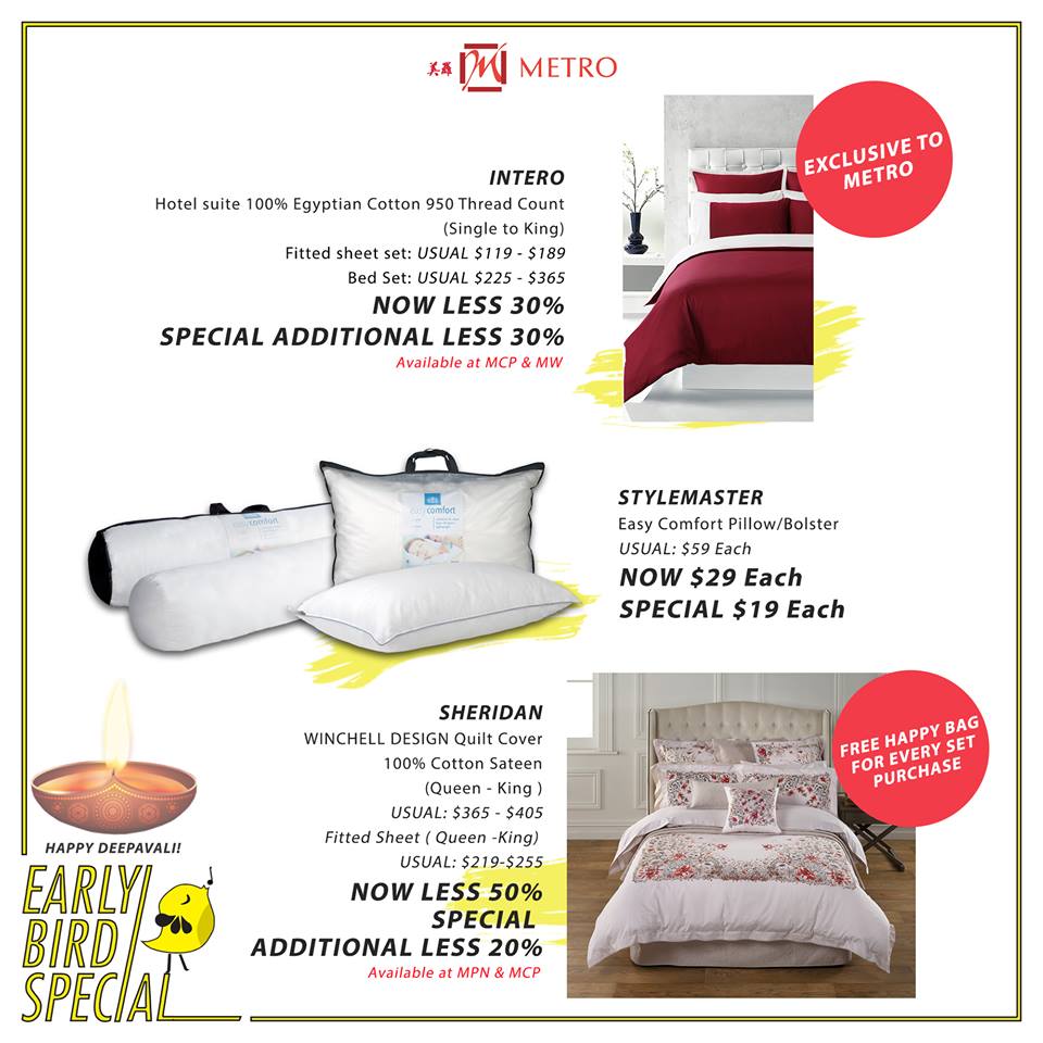 METRO Singapore Early Bird Special Up to 20% Off Promotion 28-30 Oct 2016 | Why Not Deals 4