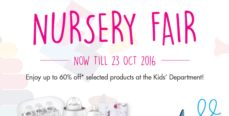 METRO Singapore Nursery Fair Up to 60% Off Promotion ends 23 Oct 2016