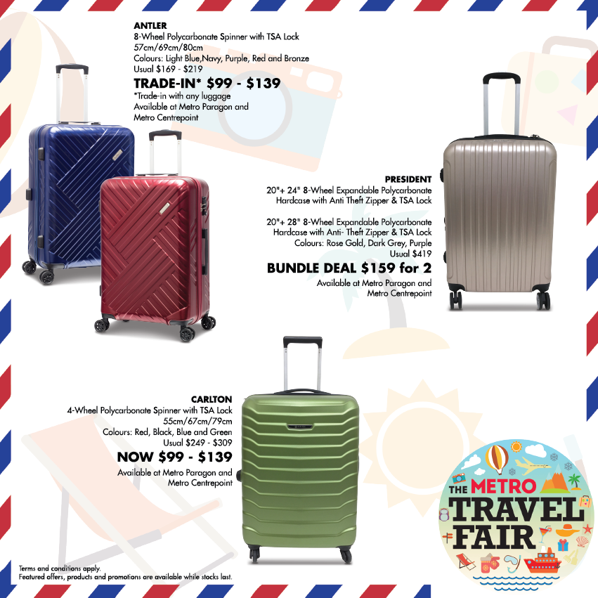 METRO Singapore The Metro Travel Fair Promotion ends 20 Oct 2016 | Why Not Deals 2