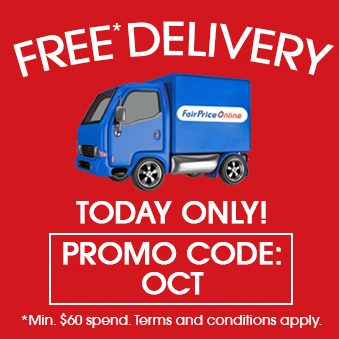 NTUC FairPrice Singapore FREE Delivery Promotion Only One Day 4 Oct 2016