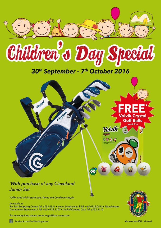 Pan-West Singapore Children's Day Special Promotion 30 Sep - 7 Oct 2016 | Why Not Deals