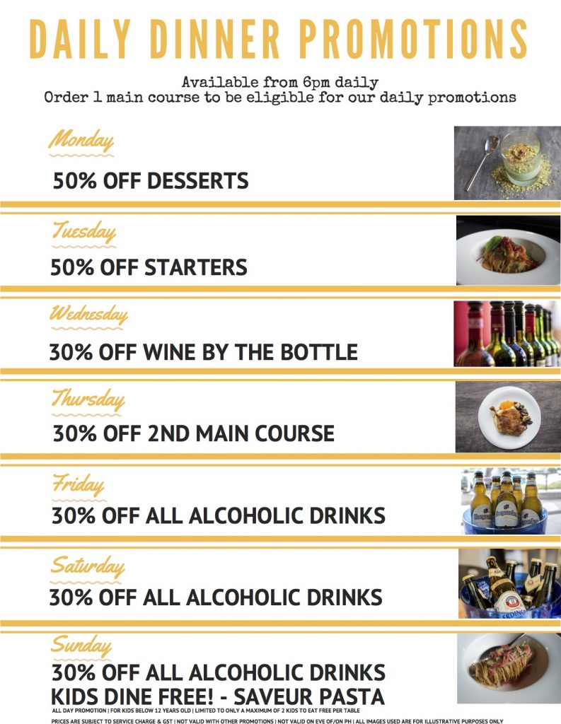 Saveur Singapore Daily Lunch & Dinner Sets Up to 50% Off Promotion | Why Not Deals 1