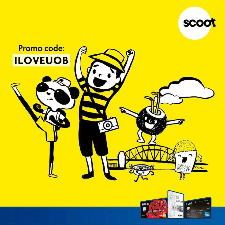 Scoot Singapore UOB Cards 20% Off to 22 Destinations Promotion ends 23 Oct 2016 | Why Not Deals