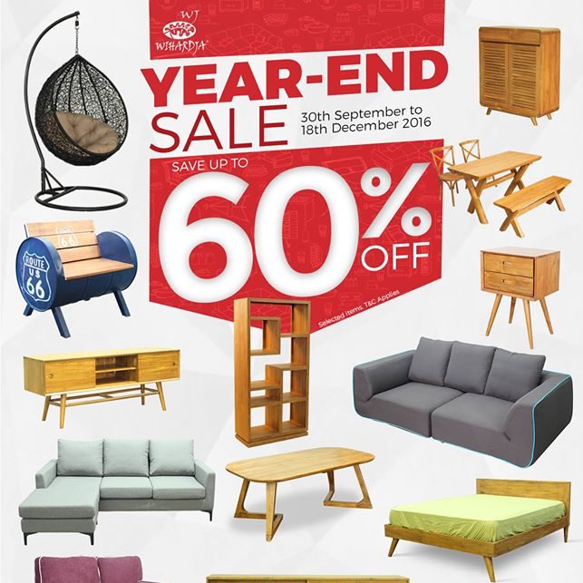 Wihardja Singapore Year-End Sale Up to 60% Off Promotion 30 Sep – 18 Dec 2016
